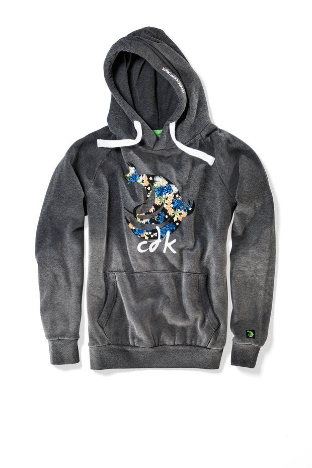 CDK Hoodie Logo Floral anthrazit - unisex