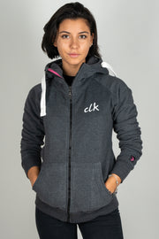 CLK Zipper Palmleaf anthrazit gelb - ladies